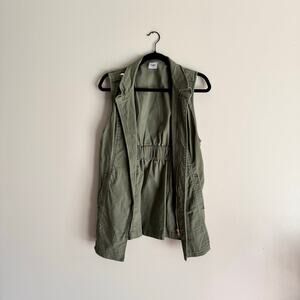 Cabi Green Explorer Utility Full Zip Vest - Small